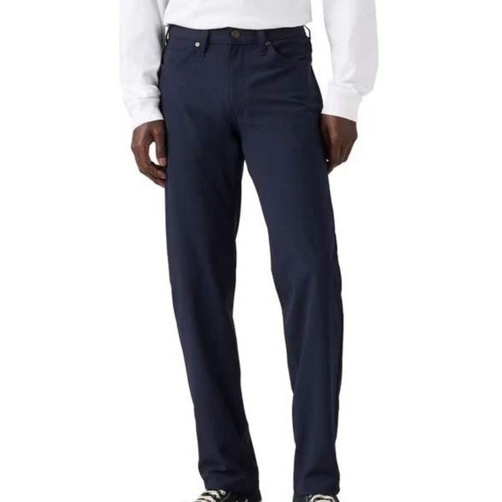 NWT Levis 514 Straight Tech Pants Men's 34x32 Blue Polyester High Stretch Casual